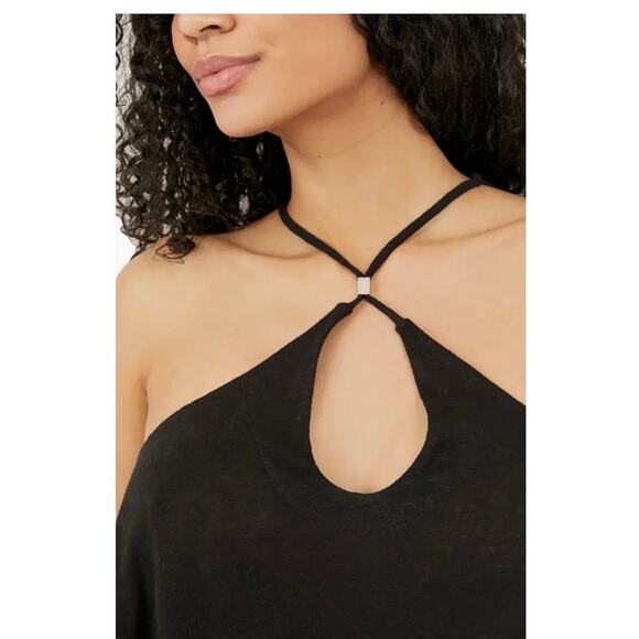 NWT FREE PEOPLE LONG WEKEEND KNIT HALTER TOP WOMEN'S SIZE M - Picture 4 of 5